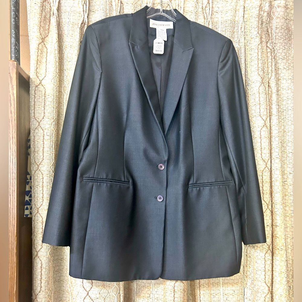 🛍️ JONES NEW YORK WOMEN 16 GRAY SUIT JACKET